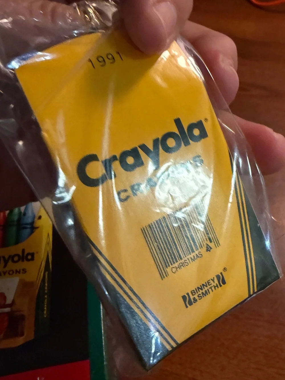 NEW Vintage 1991 Hallmark keepsake Crayola ornament. Collectible Christmas.